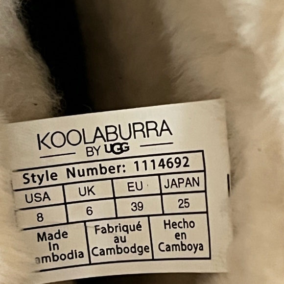 Koolaburra by Ugg/Women's NWT Dezi Short Suede and FauxFur Boots Plum size 8 - Picture 4 of 4